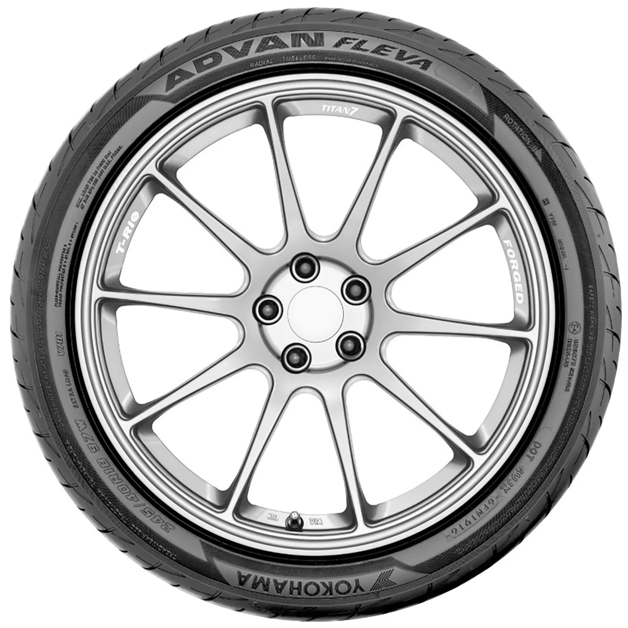 Yokohama Advan Fleva V701 Summer 205/40R17 88W XL Passenger Tire - Image 4